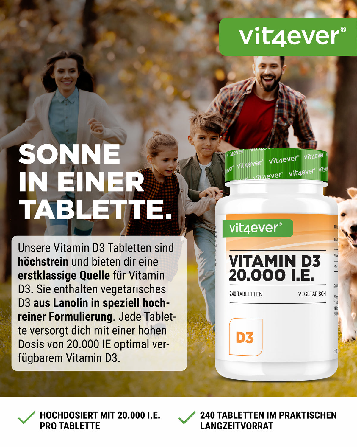Vitamin D3 Depot 20,000 IU