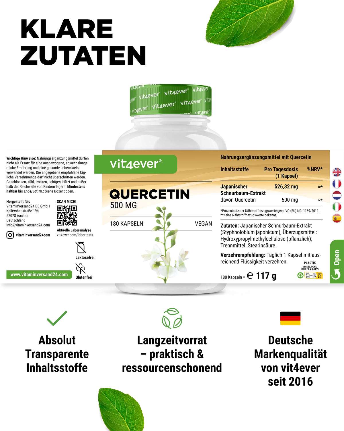 Quercetin - 500 mg