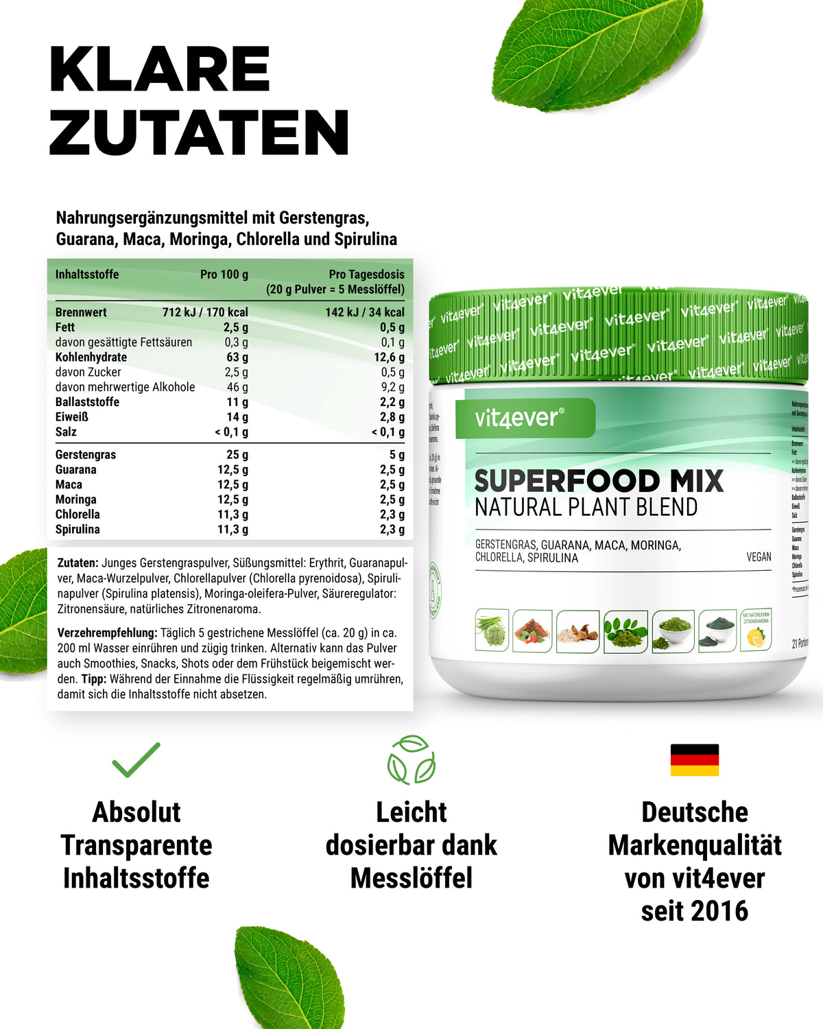 Superfood Mix - 420 g poeder (Shake)
