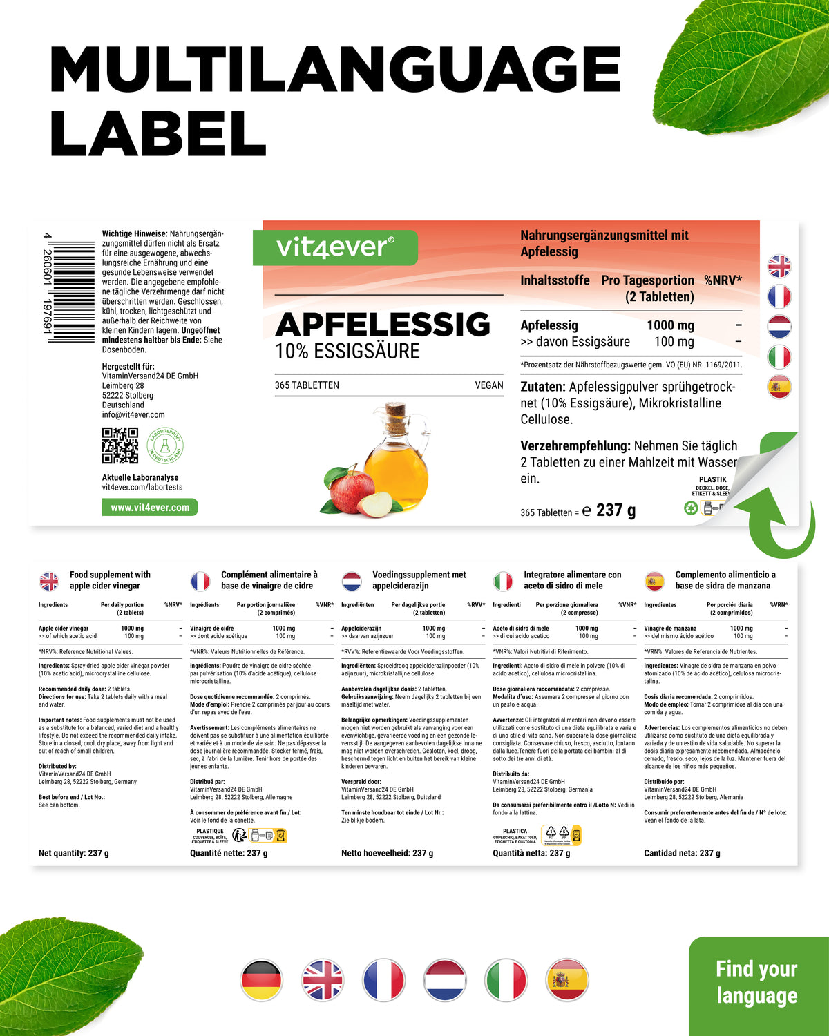 Vinagre de manzana