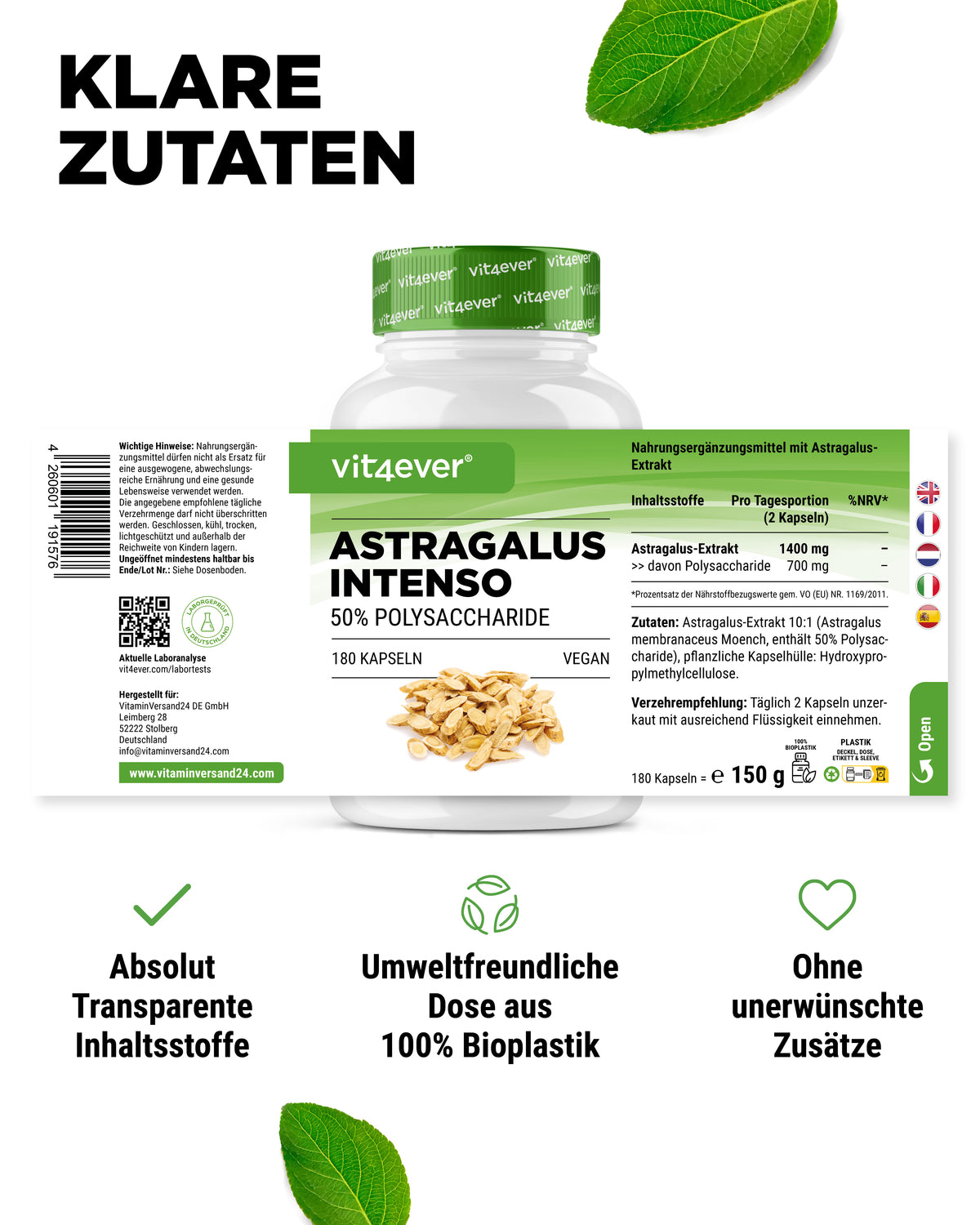 Astragale - 50 % polysaccharides