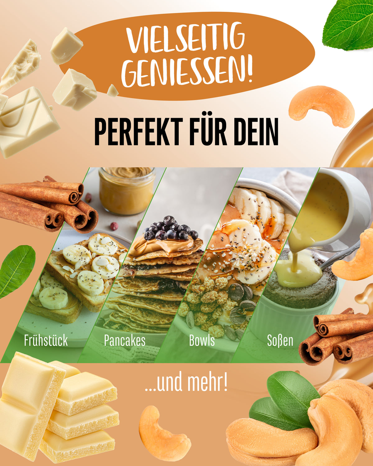 Cashew Butter - Chocolat blanc & Cannelle, 1000 g