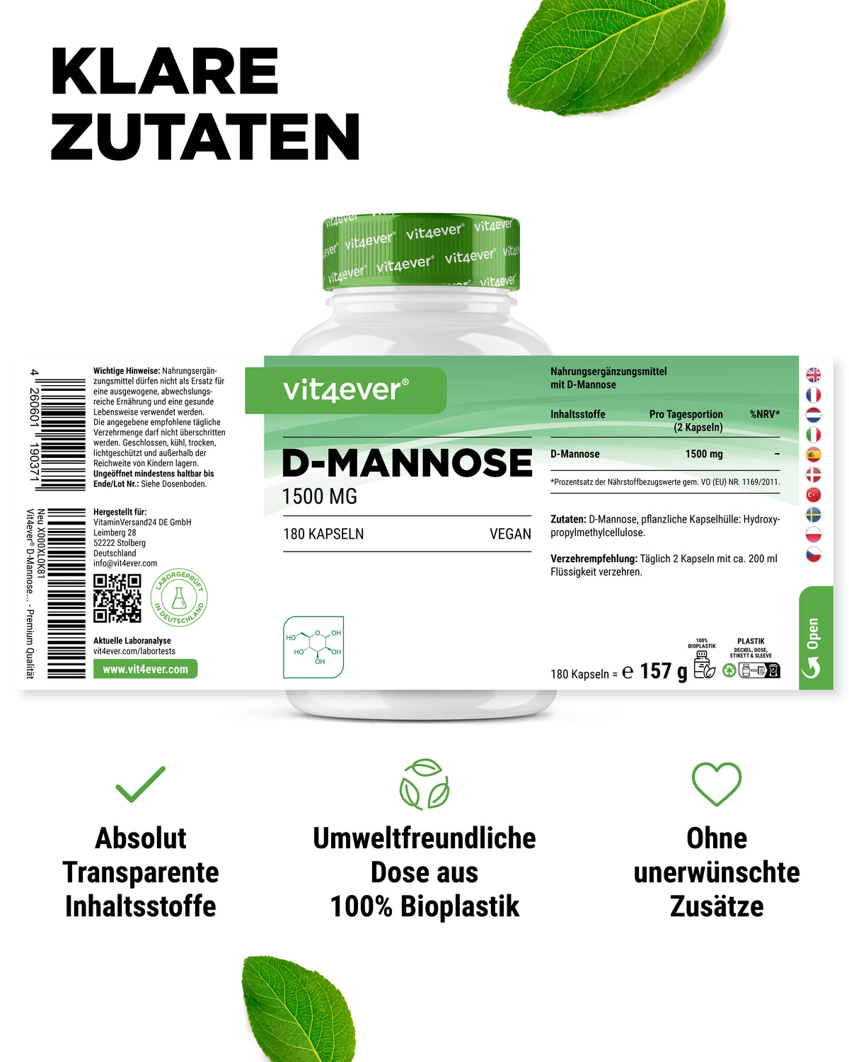 D-Mannosio - 750 mg