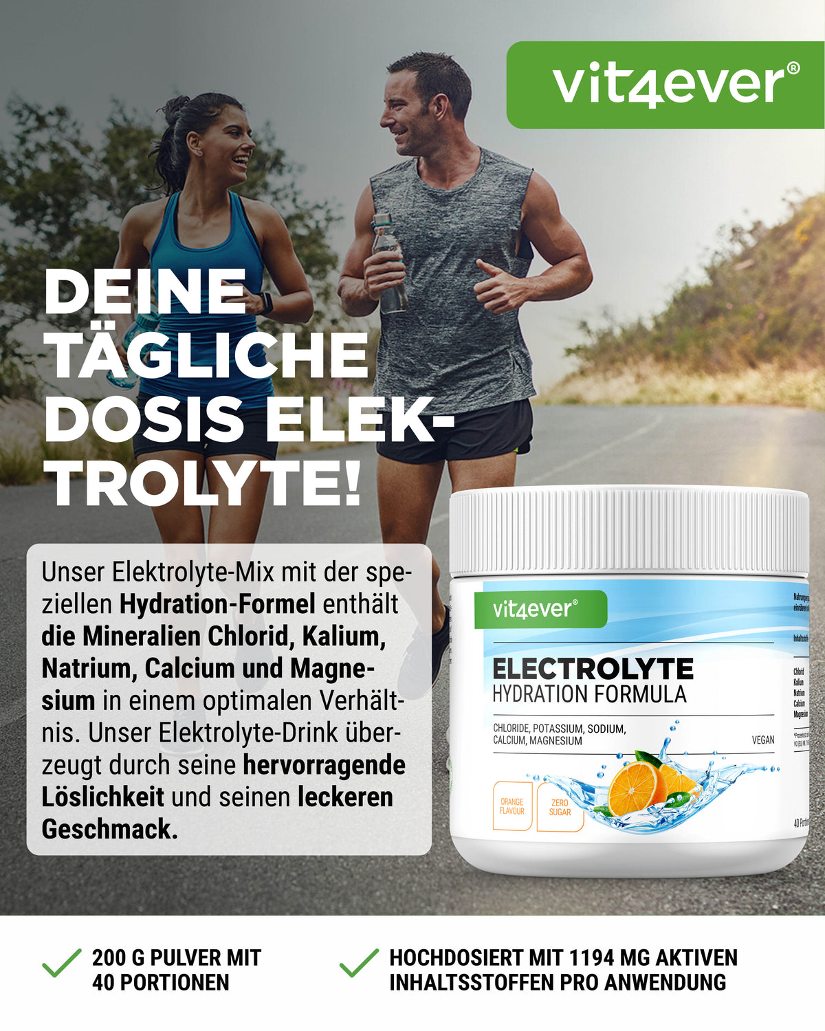 Elektrolyte - Orange, 200g