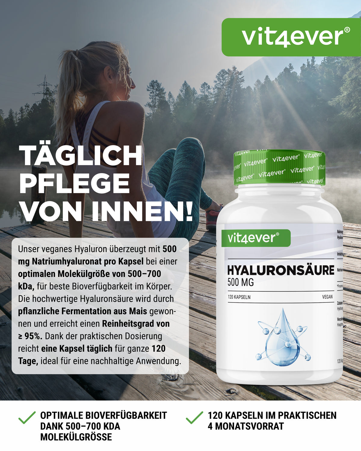Hyaluronic Acid 500 mg - 500-700 kDa