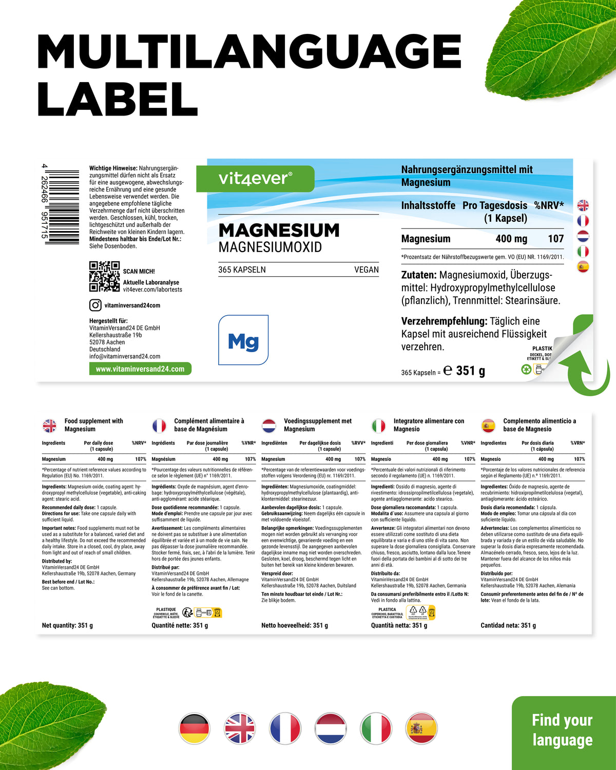 Oxyde de magnésium gélules