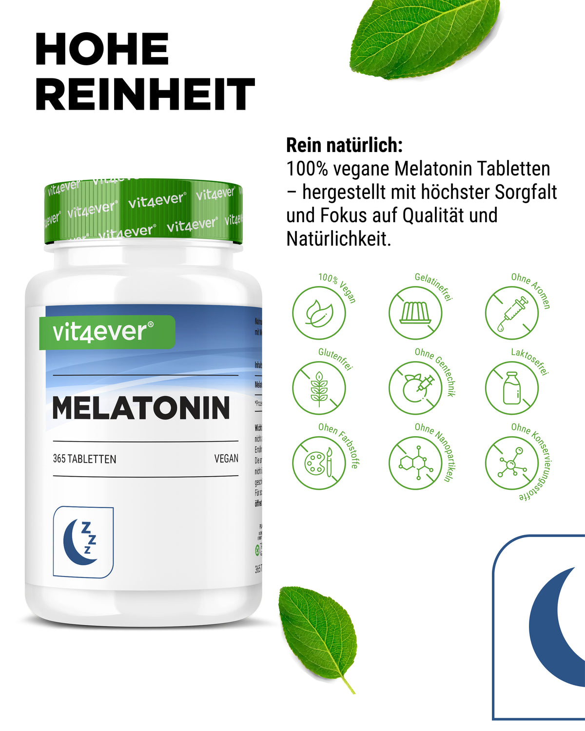 Melatonin - 1 mg - 365 tablets