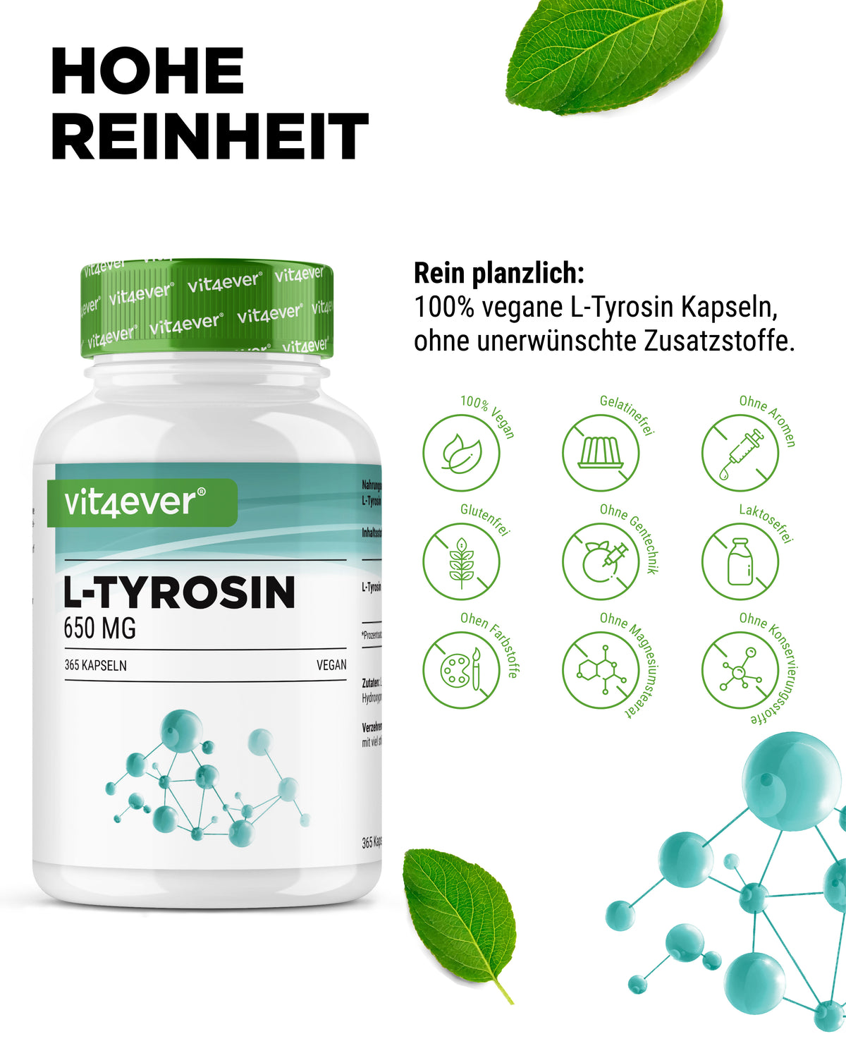 L-Tirosina - 365 capsule