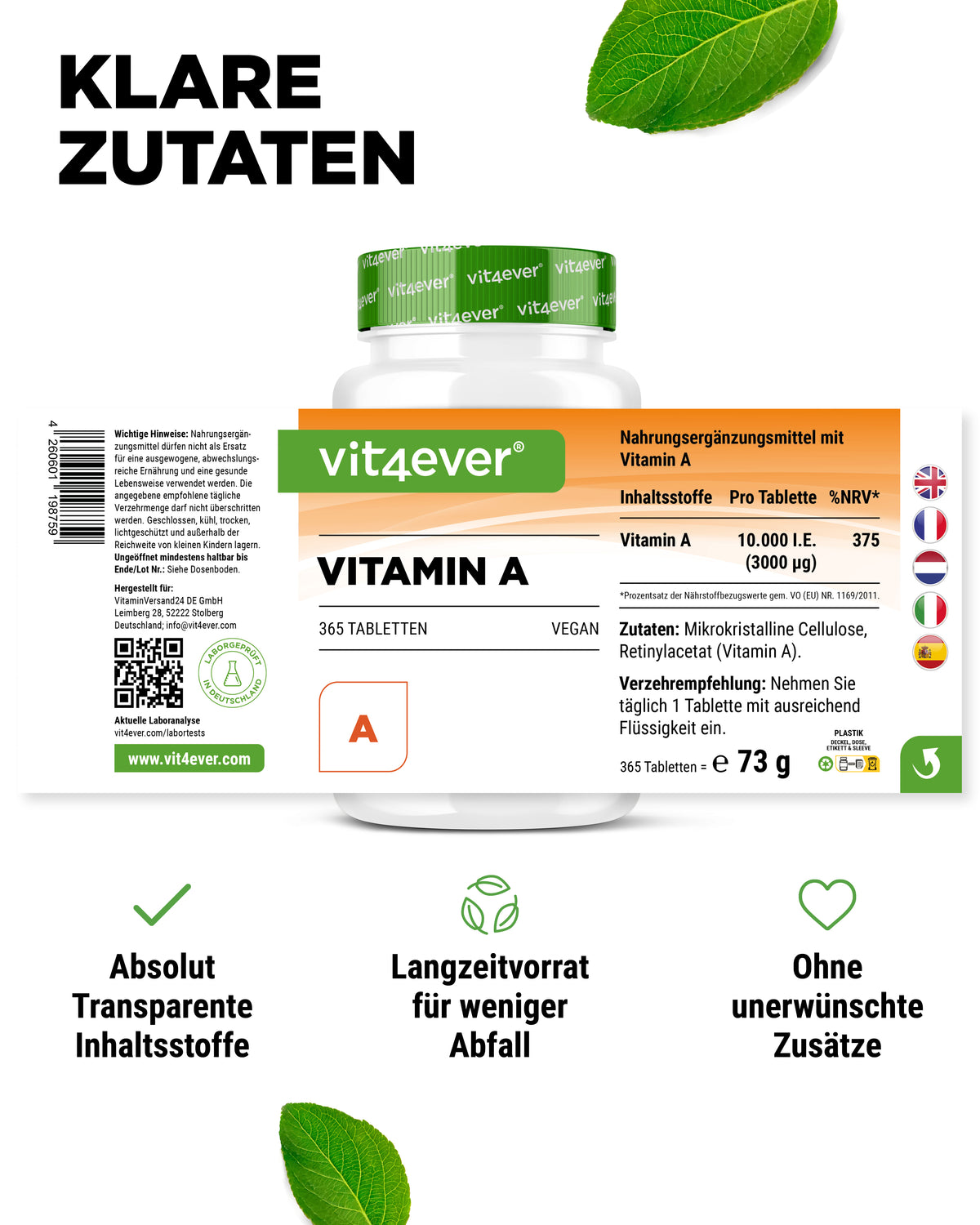 Vitamin A - 10.000 I.E
