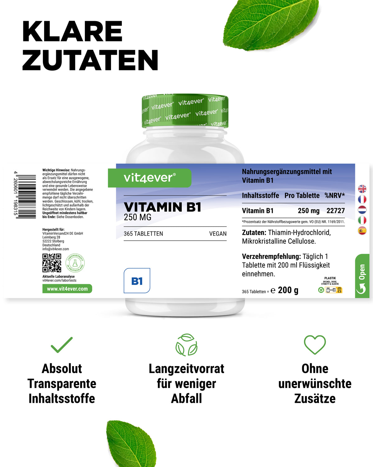 Vitamine B1 - 250 mg