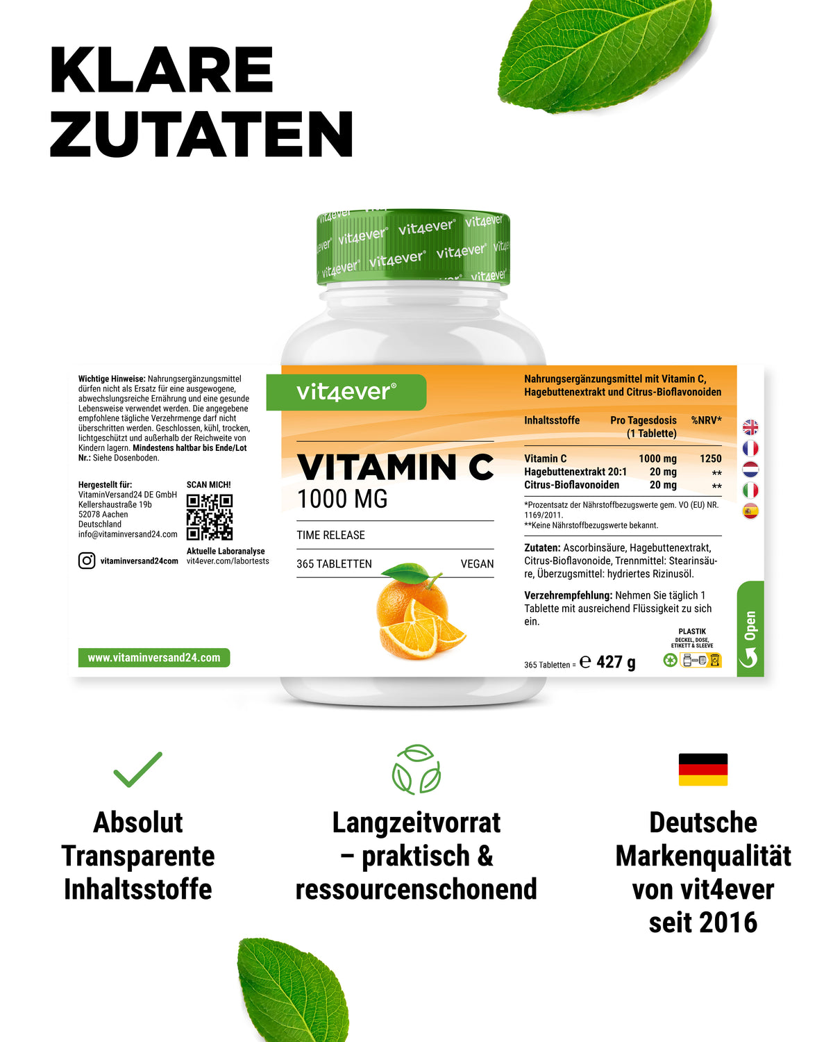 Vitamina C 1000 mg ad alto dosaggio