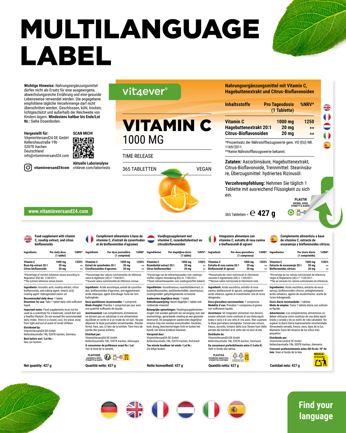 Vitamina C 1000 mg ad alto dosaggio