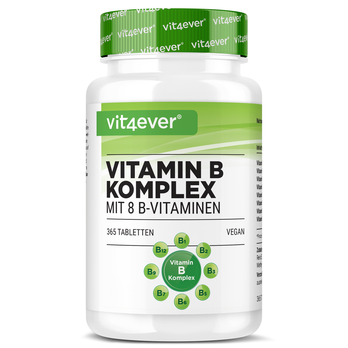 Vitamin B Complex - 8 B Vitamins - 365 Tablets